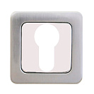 Накладка на цилиндр Аллюр Арт ET-S1 SN/CP, квадрат, никель матовый/хром