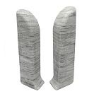 Заглушка к плинтусу ПВХ (Birch) 2112 Санкт-Петербург h58мм, левая-правая, уп. 2 шт