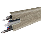 Плинтус ПВХ (Birch) 2109 Прага h58мм L2,2м, с кабель - каналом
