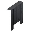 ДС Перегодка-сифон к дождеприемнику PolyMax Basic (StandartPark) 249х249х49мм, пластиковая, черная (арт. 8378)