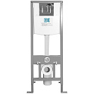 Инсталляция DI (2-Хdi-DI) для унитаза с бачком, 1320х400х165, кнопка хром