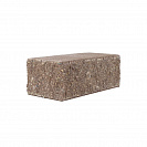 Кирпич бетонный облицовочный М150 (ЖБИ) 250х120х88мм 1,4НФ, горький шоколад, рваный угловой /400