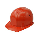 Каска строительная пластиковая, оранжевая