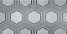 Плитка декор Рона D серый, 250х500мм