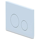 Кнопка для инсталляции Ани Пласт, круглая,  глянцевая белая