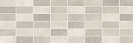 Плитка декор Фиори Гриджо мозаика светло-серый, 200х600мм