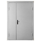 Дверь противопожарная двустворчатая ДПМ-02-EIS60, 2080х1380мм, ПРАВАЯ, металл/металл, RAL 7035