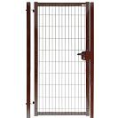 Калитка из сварной сетки 3D 1х2,03м d4мм, левая, шоколад RAL8017