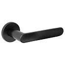 Ручка дверная (Code Deco) круг, черная, 2шт (Slim H-40135-A-BLM)