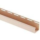 J-профиль к сайдингу Альта Blockhouse, БЕЖЕВЫЙ 3,00м