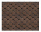 Черепица битумная Шинглас Финская соната, цвет коричневый, 3м2