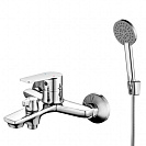 Смеситель для ванны GrossAqua Dyno, с литым изливом (2105285C)