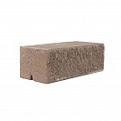 Кирпич бетонный облицовочный М150 (ЖБИ) 250х120х88мм 1,4НФ, горький шоколад, рваный камень /400