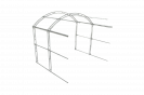 Теплица Крепче Экслюзив - ВСТАВКА 2,0м, прямые стенки, стенка 0,8мм из оцинкованной трубы с проваренным швом