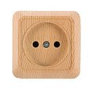 Розетка одинарная Олимп (UNIVersal) 16А, без заземления, сосна (5560896)