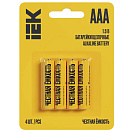 Элемент питания (IEK) LR03/ААА батарейка мизинчиковая, 4шт