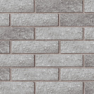 Кирпич бетонный облицовочный полнотелый М250 (Брикстоун) 250х95х65мм, серый (белый цемент), рваный ложок /400