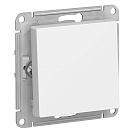 Выключатель одноклавишный встраиваемый Atlas Design (Systeme Electric/Schneider Electric) быстрозажимные клеммы, белый (ATN000111S)