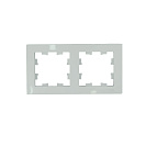 Рамка двухместная Atlas Design (Systeme Electric/Schneider Electric), универсальная, белая (ATN000102)