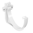 Кронштейн желоба водосточного пластиковый (FineBer) d120мм, белый