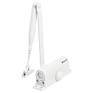 Доводчик дверной Булат Ультимейт ДД-100, морозостойкий до -42°, белый, до 120кг