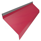 Ламель-жалюзи 40мм 125х25х40мм L2м 0,5мм, вишневый RAL3005