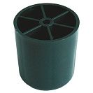 Опора мебельная Кунгур №3, пластик, черный, 25x50мм