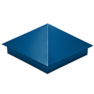 Колпак на столб 390х390мм синий RAL5005