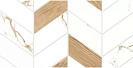 Плитка настенная Мармарис / Marmaris (Global Tile) 250х500х8мм, геометрия белый (1уп=11шт=1,375кв.м) (арт. GT128VG)