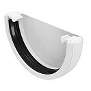 Заглушка водосточная пластиковая (FineBer) d120мм, белый