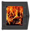 Дверка ДТ-4С топочная со стеклом250х280мм, Литком окрашенная