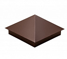 Колпак на столб 390х390мм, Шоколад RAL 8017