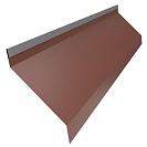 Ламель-жалюзи 40мм 125х25х40мм L2м 0,45мм, шоколад RAL8017