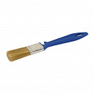Кисть плоская Лаки (АКОР) синтетическая щетина, синяя пласт. ручка с креплением, 25х10мм