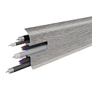 Плинтус ПВХ (Birch) 2112 Санкт-Петербург h58мм L2,2м, с кабель - каналом