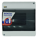 Корпус под автомат КМПн 2/6 (IEK) 6 модулей, прозрачная крышка, пластик, IP30