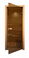 Дверь банная стеклянная 1890х690х6, бронза