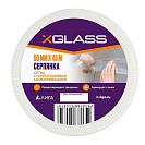 Серпянка стеклотканевая самоклеящаяся XGlass, ячейка 3,2х3,2мм, плотность 45г/м², 50мм х 20м