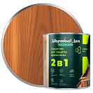 Состав деревозащитный Здоровый Дом 2в1 алкидный, орех 0,8л