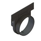 Заглушка с выпуском канала PolyMax Basic 8000-М, пластиковая (StandartPark) 156х148х54мм, черная (арт. 6301008-М)