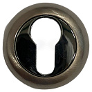 Накладка на цилиндр Инерта FZ16-HL SN, круг, никель матовый