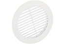 Решетка вентиляционная круглая 150мм, пластик, белая (15РК)
