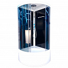 Душевая кабина Domani-Spa Simple-99 900х900х2180мм, душ, тонированное стекло, высокий под.