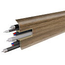 Плинтус ПВХ (Birch) 2116 Варшава h58мм L2,2м, с кабель - каналом