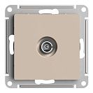 Розетка ТВ оконечная встраиваемая Atlas Design (Systeme Electric/Schneider Electric), песочный (ATN001291)