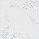 Плитка потолочная (Format) 3802, Белая 500х500мм, 2м2