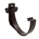 Кронштейн желоба водосточного пластиковый (FineBer) d120мм, коричневый