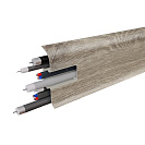 Плинтус ПВХ (Birch) 2115 Вильнюс h58мм L2,2м, с кабель - каналом