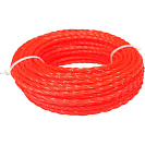 Леска для триммера (Vertextools) витой квадрат 2,4мм х 15м (YK-777-2.4-15)