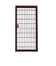 Калитка из сварной сетки 3D 1х1,73м d4мм, правая, шоколад RAL8017